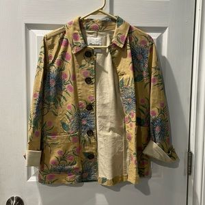 Madewell floral denim jacket